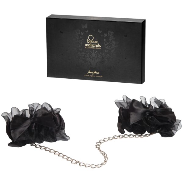 Bijoux Frou Frou Satin Håndjern - Sort