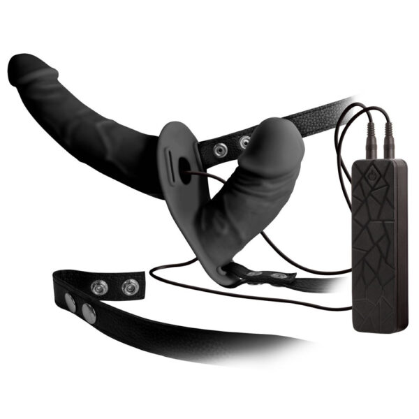 Double Thruster Dobbelt Strap-on Vibrator