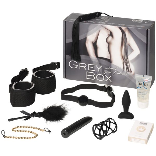 Orion Grey Box Sexlegetøj Sæt - Black