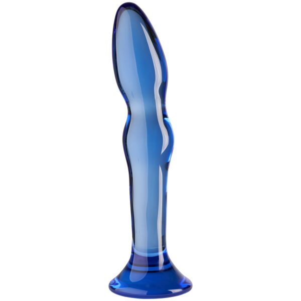 Chrystalino Gallant Glas Dildo - Blå