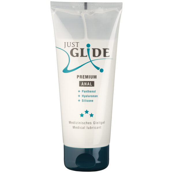 Just Glide Premium Silikonebaseret Anal Glidecreme 200 Ml - Clear