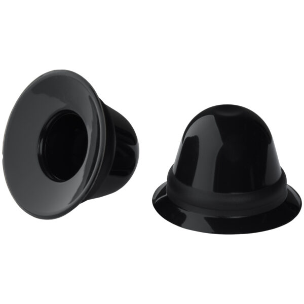 665 Super Silikone Sorte Nipple Suckers Med Rejseetui - Black