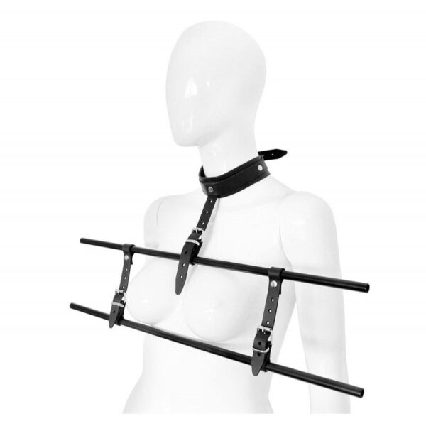 Leather Collar With Bar Clamps
