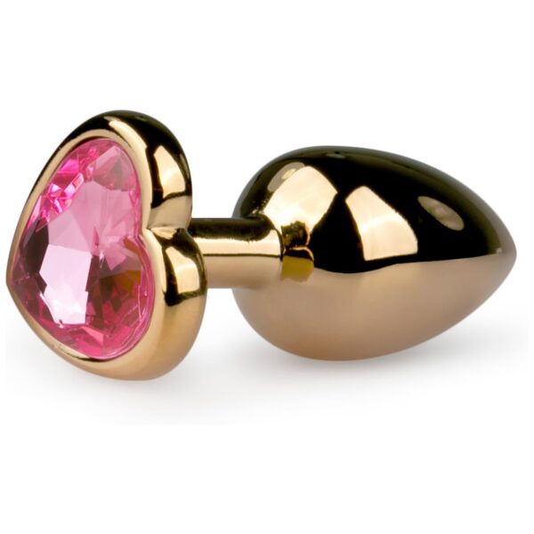 Metal Butt Plug No.3 - Gold/pink