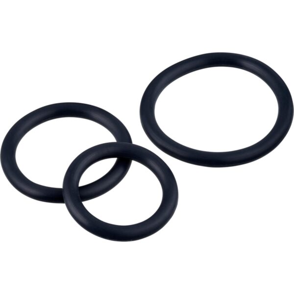 Rfsu Pleasure Rings Penis Ring Set, 3-pack Black