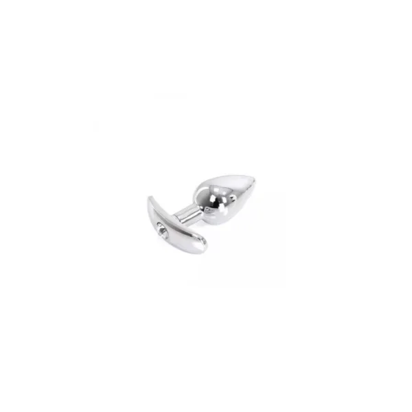 Buttplug Metal  Med Klar Juvel
